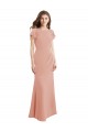Cap Sleeves Long Chiffon Prom Dress with Low V-Back Australia