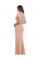 Cap Sleeves Long Chiffon Prom Dress with Low V-Back Australia