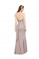 Fit and Flare Long Chiffon Prom Dress with Sash and Open Back Australia