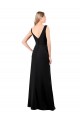 V-Neckline Chiffon Prom Dress with Draped Bodice Australia