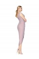 Cocktail Length High Low Mermaid Chiffon Wrapped Prom Dress Australia