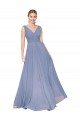 Floor Length High Neck V-Back Chiffon Prom Dress Australia