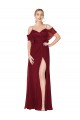 Cold Shoulder Long Mermaid Chiffon Prom Dress with Straps Australia