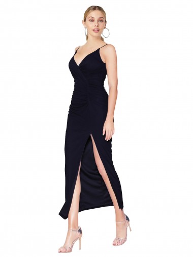 Chiffon High Neck Spaghetti Straps Short Cocktail Dress / Prom Dress Australia