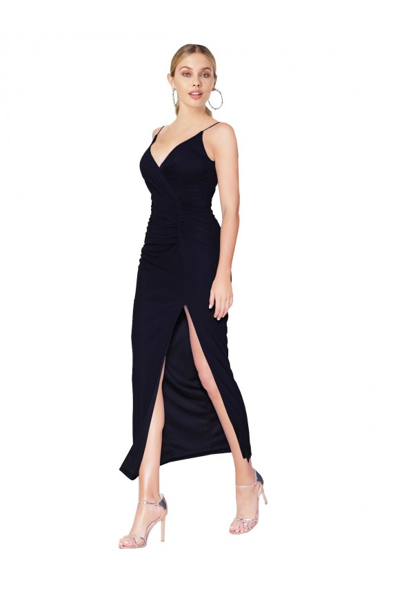 Chiffon High Neck Spaghetti Straps Short Cocktail Dress / Prom Dress Australia
