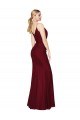 Floor Length High Neck Chiffon Prom Dress with Side Slit Australia