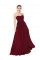 Draped Strapless Long A-Line Chiffon Prom Dress Australia