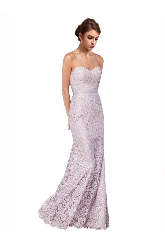 Floor Length Fitted Sweetheart Lace Prom Dress Australia