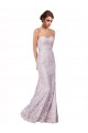 Floor Length Fitted Sweetheart Lace Prom Dress Australia