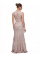 Long Sleeveless All Lace Prom Dress with Scoop Neckline Australia