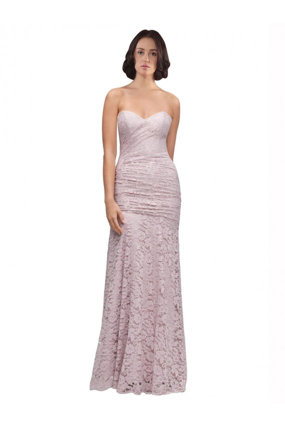 Floor Length Long Mermaid Lace Prom Dress with Low Back Australia
