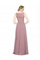 Long A-Line Chiffon Prom Dress with Sleeveless Lace Crop Top Australia