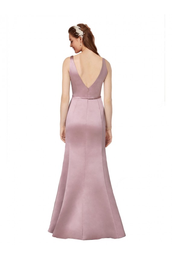 Sexy Satin Prom Dress with Side Cutouts Australia