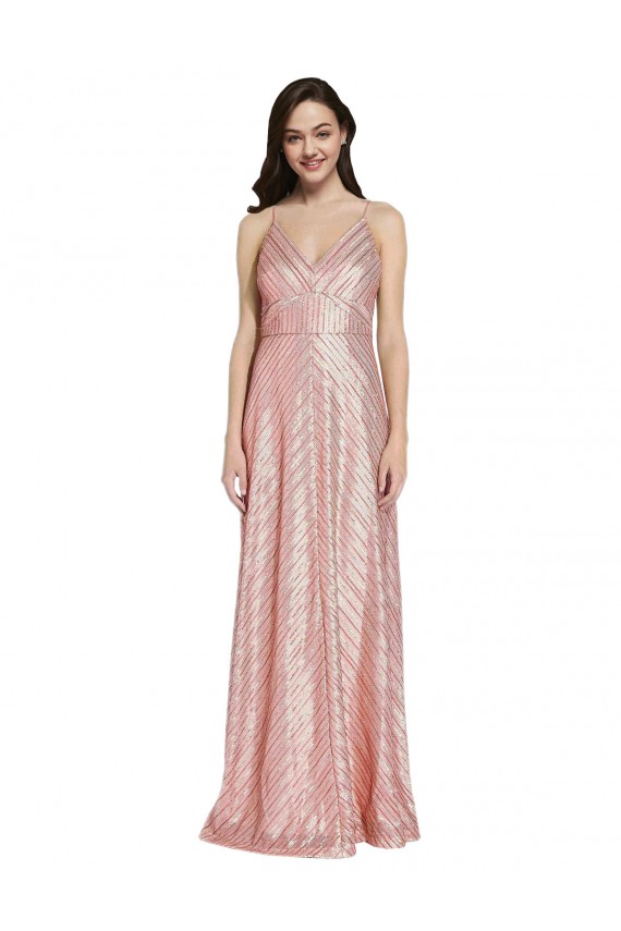 High Neck Low Back Sparkling Sequin Prom Dress Australia
