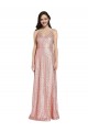 High Neck Low Back Sparkling Sequin Prom Dress Australia