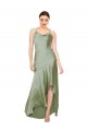 Silky Satin Prom Dress with Bias Cut Skirt Australia