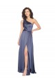 Draped Silky Satin Prom Dress with Tied Waist Australia