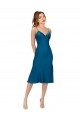 Midi Length Silky Satin Cocktail Prom Dress / Homecoming Dress Australia