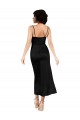 Cowl Neck Tea-Length Short Silky Satin Cocktail Prom Dress / Homecoming Dress with Skirt Slit Australia