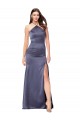 Fit and Flare Silky Satin Prom Dress Australia
