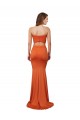 Strapless Bandeau Bodice Long Spandex Prom Dress Australia