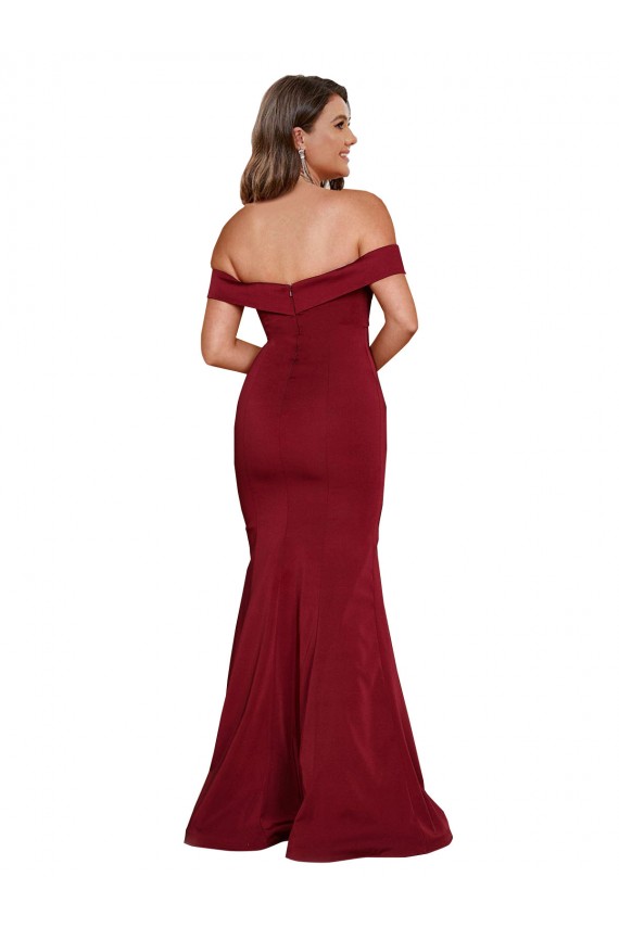 Off Shoulder Sleeves Sweetheart Neckline Long Spandex Prom Dress Australia