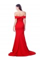 Criss Cross Full Length Long Crepe Prom Dress with Side Split Australia