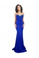 Sweetheart Flower Neckline High Neck Crepe Prom Dress Australia