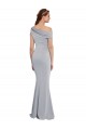 Off the Shoulder Asymmetrical Mermaid Crepe Prom Dress Australia