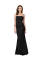Fit and Flare Slim Crepe Prom Dress with Cutout Back Australia
