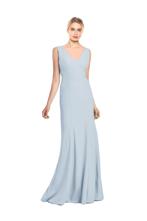 Sleeveless Seamed Bodice Trumpet Prom Dress Australia