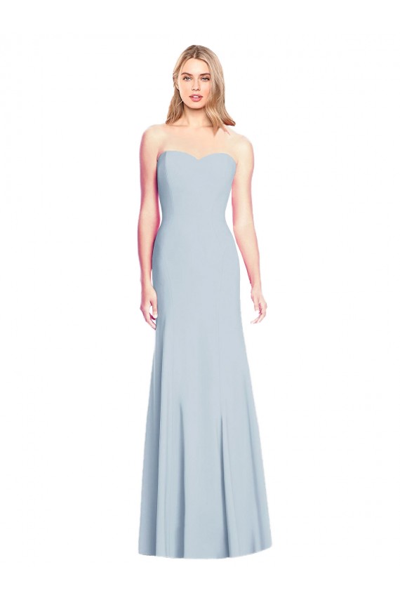 Sweetheart Strapless Flared Skirt Maxi Prom Dress Australia