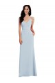 V Back Spaghetti Strap Maxi Prom Dress with Pockets Australia