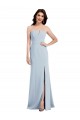 Strapless Notch Crepe Prom Dress with Front Slit Australia