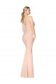 Sweetheart Shirred Neck Long Floor Length Crepe Prom Dress Australia