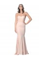 Full Length Sweetheart Crepe Prom Dress with Tulle Overlay Australia