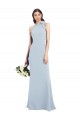 Halter Bow Neck Open Back Soft Full Length Trumpet Prom Dress Australia
