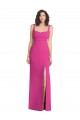 Wide Strap Notch Empire Waist Bridesaid Dress with Front Slit Australia