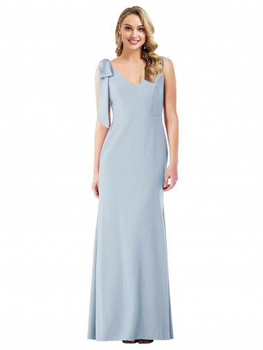 V-Back Bow Shoulder Trumpet Prom Dress Australia