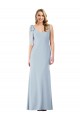 V-Back Bow Shoulder Trumpet Prom Dress Australia
