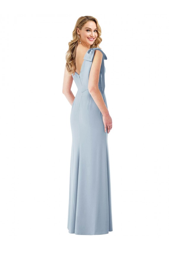 V-Back Bow Shoulder Trumpet Prom Dress Australia