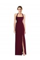 Tie Halter Open Back Trumpet Prom Dress Australia