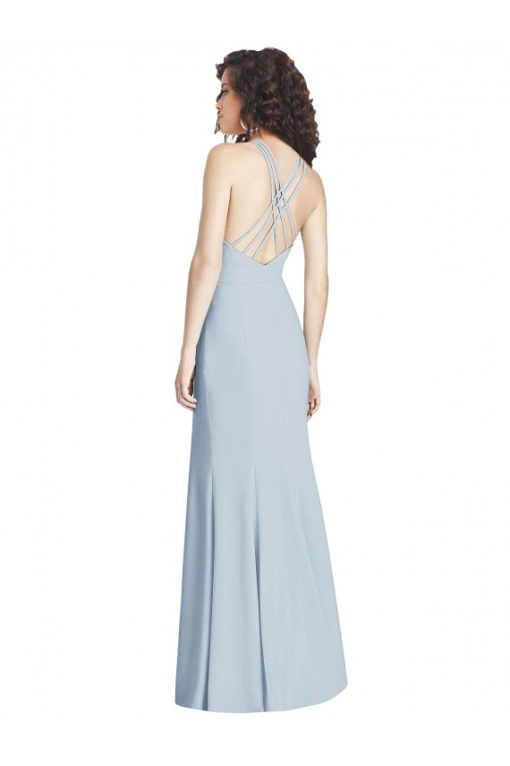 Criss Cross Open Back Trumpet Prom Dress Australia