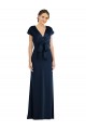Soft Bow Blouson Bodice Trumpet Crepe Prom Dress Australia