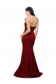 Long Full Length Sweetheart Slim Crepe Prom Dress with Strapless Bodice Australia