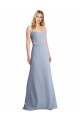 Feminine Scoop Neckline Long Crepe Slip Prom Dress  Australia