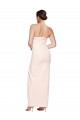 Cowl Neck Strapless Stretch Satin Prom Dress with High Split Australia