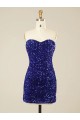 Short Sweetheart Velvet Sequin Prom Dress Australia
