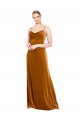 Long Velvet Cowl Neck Slip Prom Dress Australia