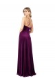 Draped Neckline Spaghetti Straps Velvet Prom Dress Australia